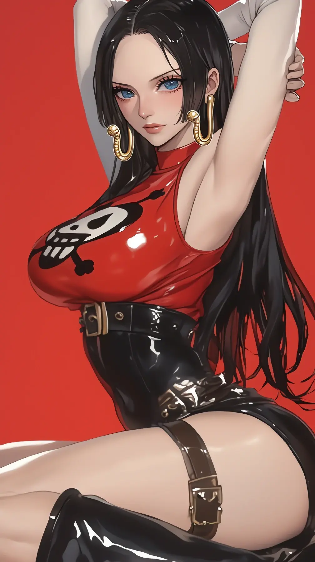 冷艳皮衣女王，汉库克的魅影时刻-套图40张-奈落语