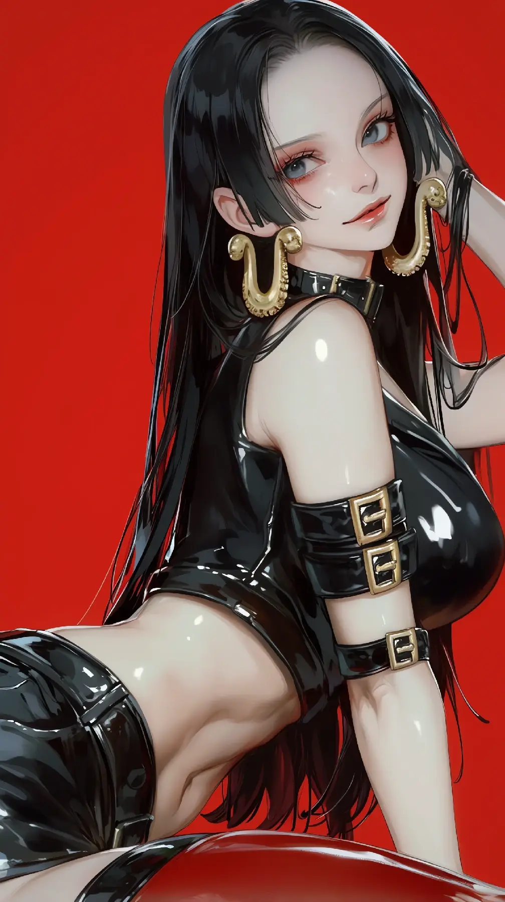 冷艳皮衣女王，汉库克的魅影时刻-套图40张-奈落语