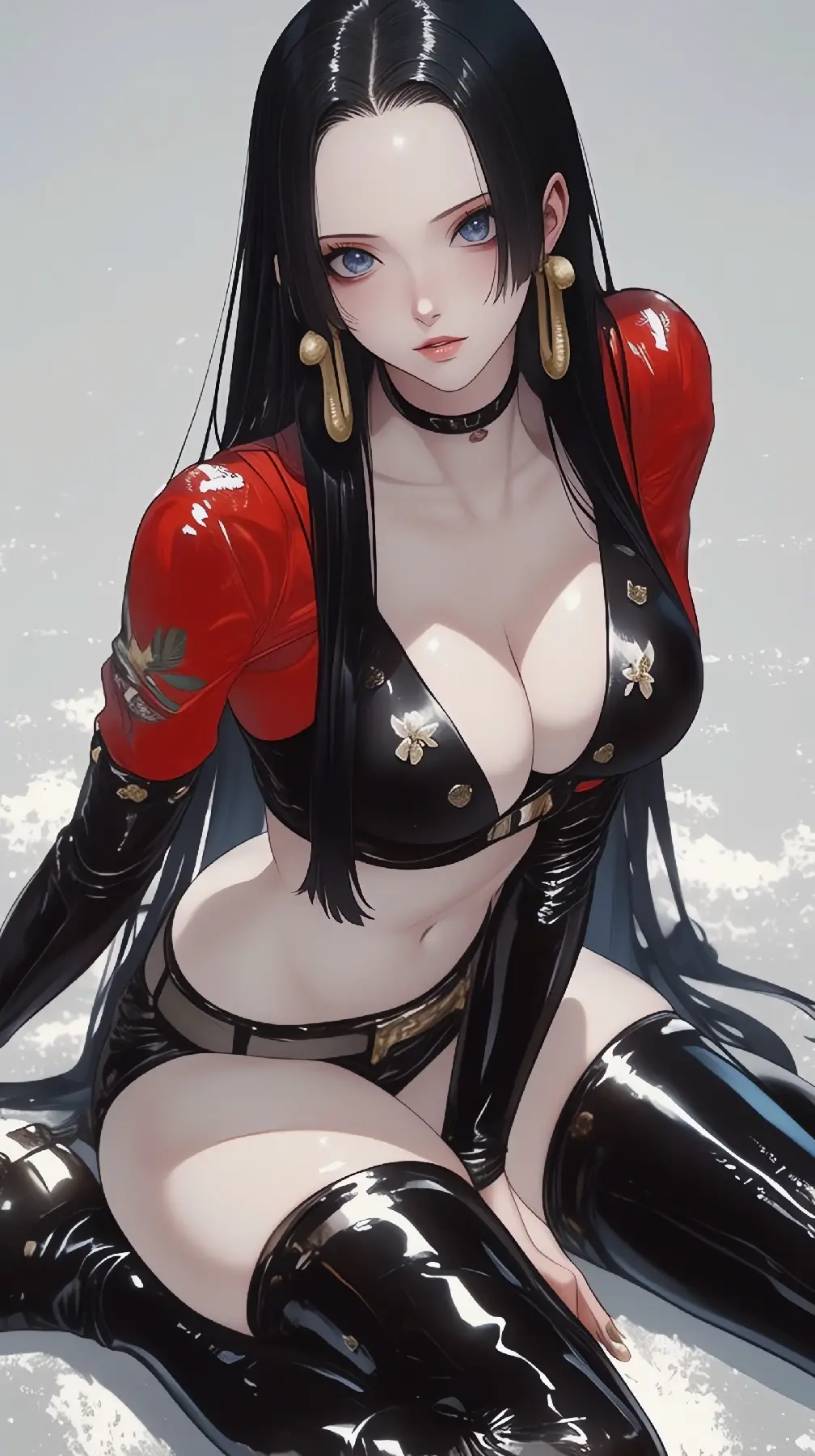 冷艳皮衣女王，汉库克的魅影时刻-套图40张-奈落语