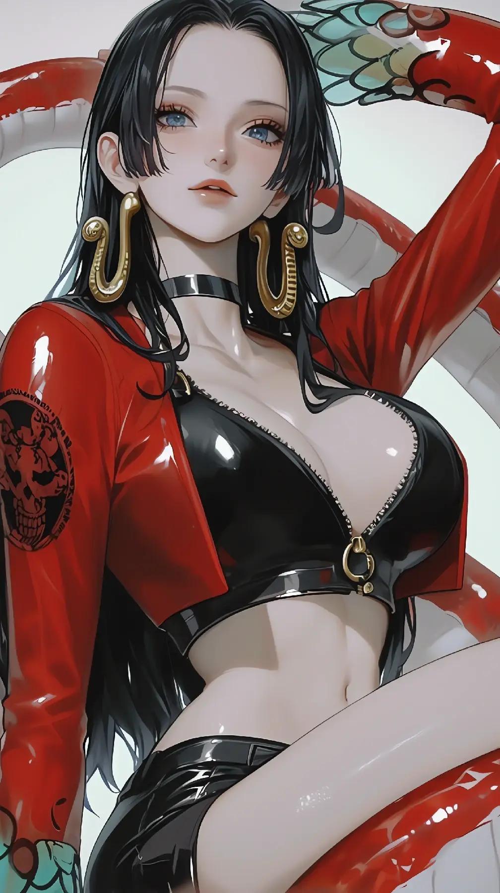 冷艳皮衣女王，汉库克的魅影时刻-套图40张-奈落语