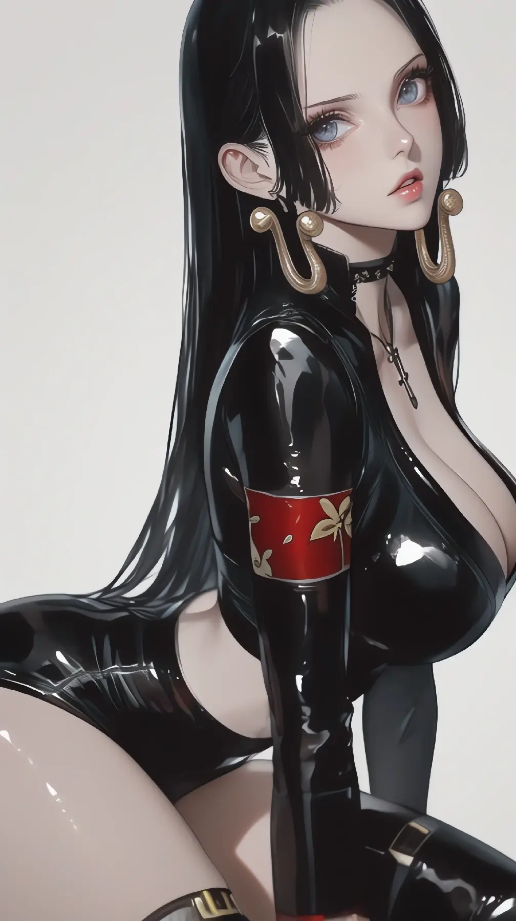 冷艳皮衣女王，汉库克的魅影时刻-套图40张-奈落语