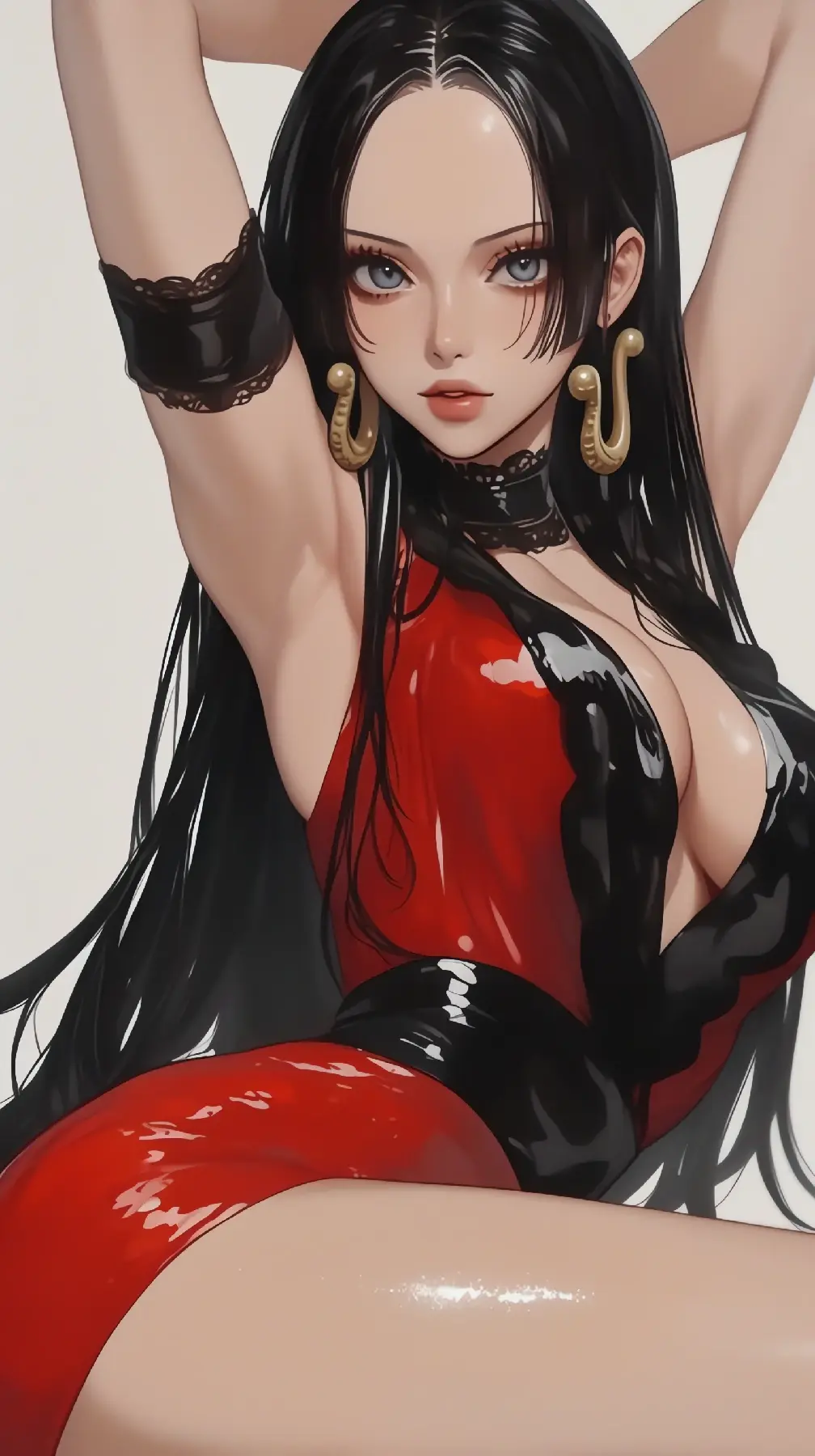 冷艳皮衣女王，汉库克的魅影时刻-套图40张-奈落语