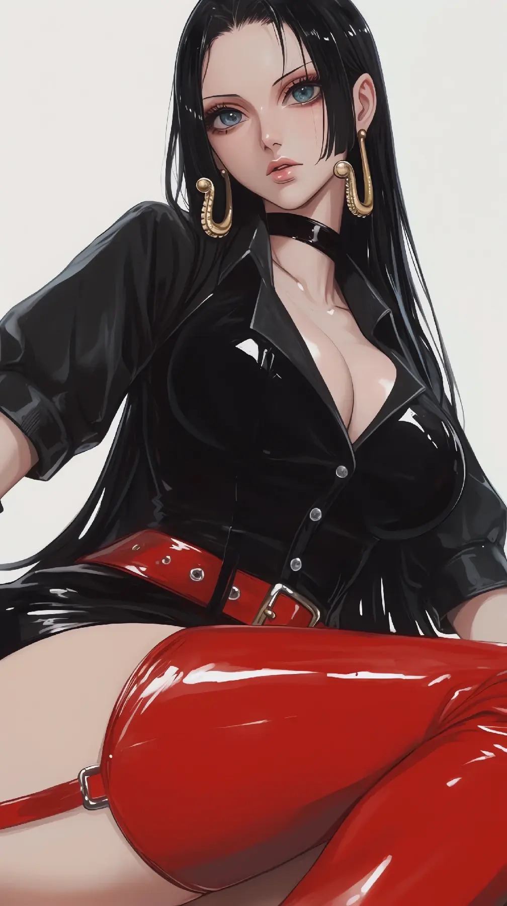 冷艳皮衣女王，汉库克的魅影时刻-套图40张-奈落语