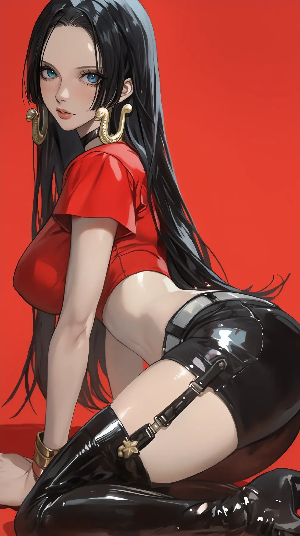 冷艳皮衣女王，汉库克的魅影时刻-套图40张-奈落语