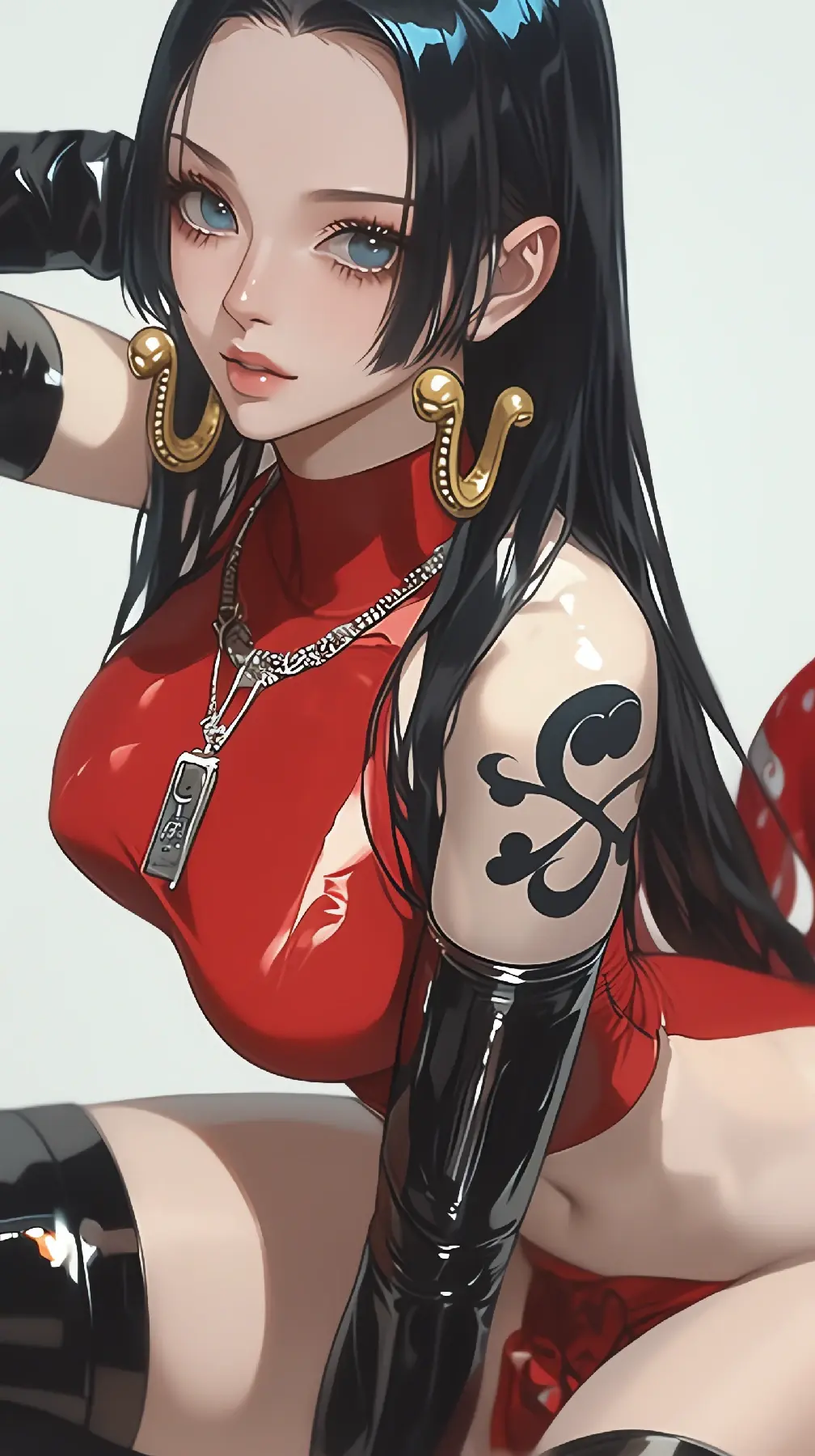 冷艳皮衣女王，汉库克的魅影时刻-套图40张-奈落语