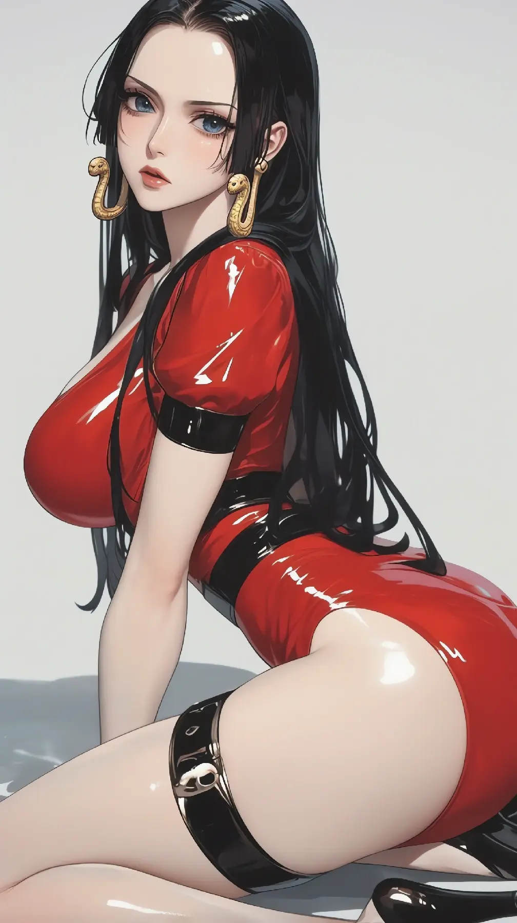 冷艳皮衣女王，汉库克的魅影时刻-套图40张-奈落语