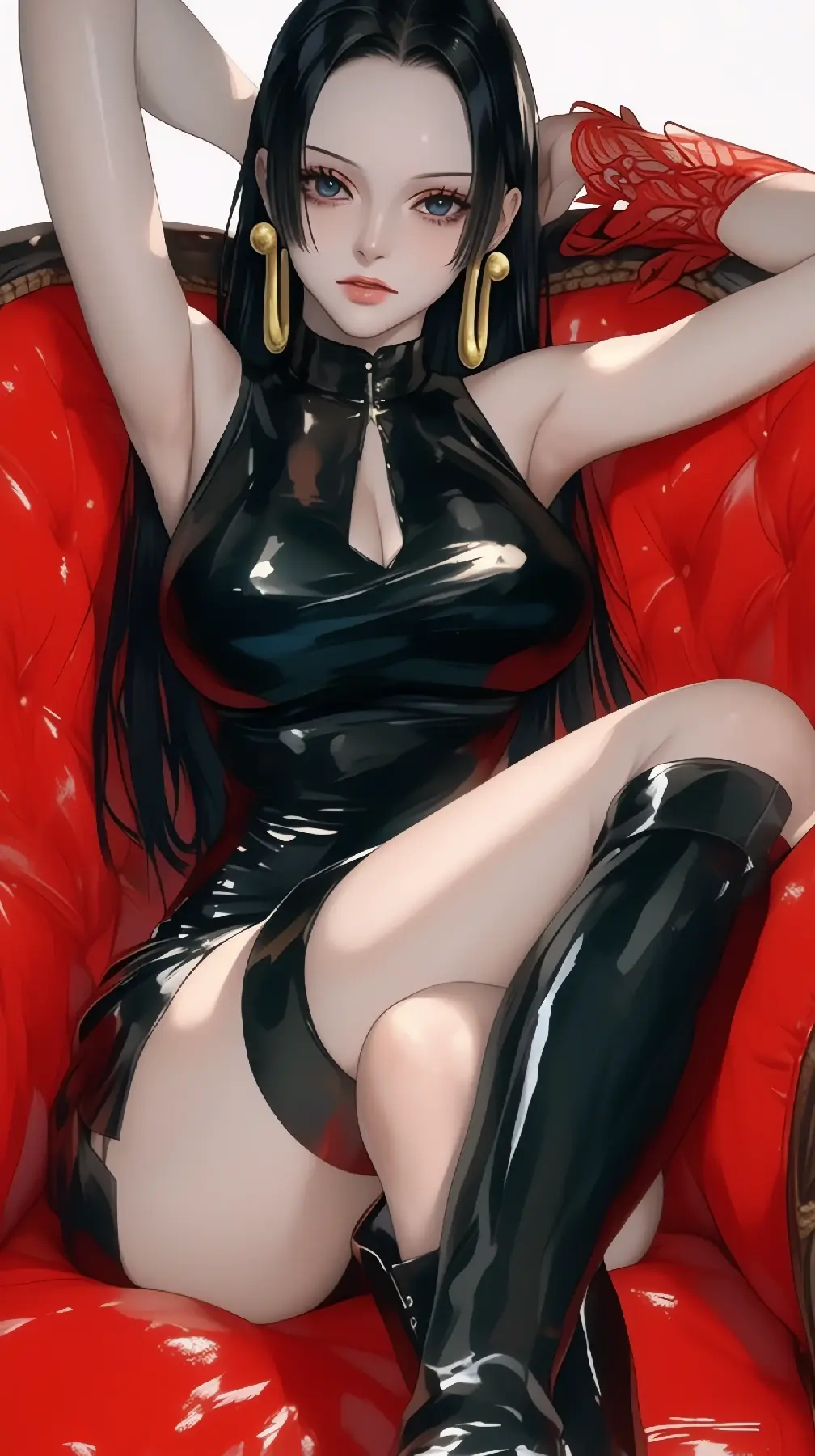 冷艳皮衣女王，汉库克的魅影时刻-套图40张-奈落语
